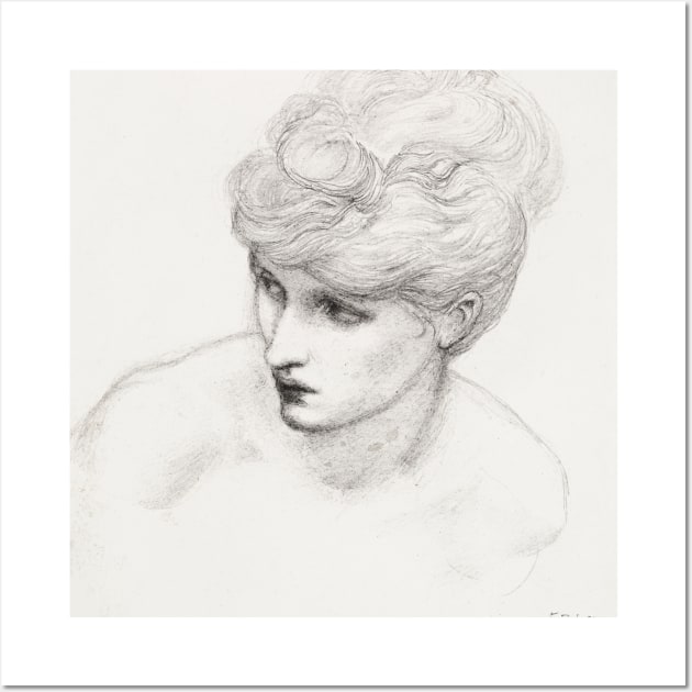 Maria Zambaco by Sir Edward Burne Jones Wall Art by Vintage Sketches